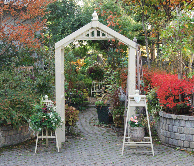 ガーデンアーチ 手作り木製オベリスクやハンギングスタンド等の通販 ガーデンクラフト リブ